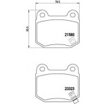 BREMBO Bremsbelagsatz, Scheibenbremse