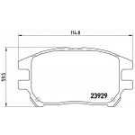 BREMBO Bremsbelagsatz, Scheibenbremse