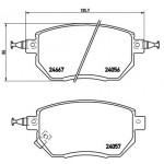 BREMBO Bremsbelagsatz, Scheibenbremse