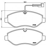 BREMBO Bremsbelagsatz, Scheibenbremse