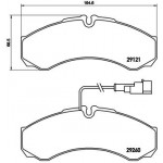 BREMBO Bremsbelagsatz, Scheibenbremse