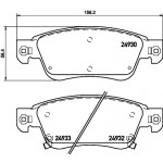 BREMBO Bremsbelagsatz, Scheibenbremse