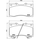 BREMBO Bremsbelagsatz, Scheibenbremse