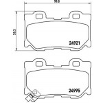 BREMBO Bremsbelagsatz, Scheibenbremse