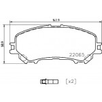 BREMBO Bremsbelagsatz, Scheibenbremse