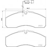 BREMBO Bremsbelagsatz, Scheibenbremse