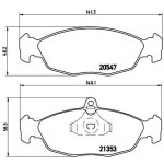 BREMBO Bremsbelagsatz, Scheibenbremse