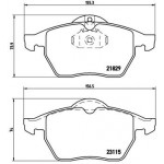 BREMBO Bremsbelagsatz, Scheibenbremse