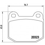 BREMBO Bremsbelagsatz, Scheibenbremse