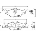 BREMBO Bremsbelagsatz, Scheibenbremse