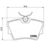 BREMBO Bremsbelagsatz, Scheibenbremse