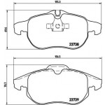 BREMBO Bremsbelagsatz, Scheibenbremse