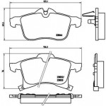 BREMBO Bremsbelagsatz, Scheibenbremse