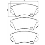 BREMBO Bremsbelagsatz, Scheibenbremse