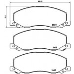BREMBO Bremsbelagsatz, Scheibenbremse