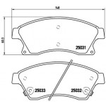 BREMBO Bremsbelagsatz, Scheibenbremse