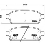 BREMBO Bremsbelagsatz, Scheibenbremse