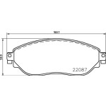 BREMBO Bremsbelagsatz, Scheibenbremse