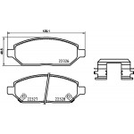 BREMBO Bremsbelagsatz, Scheibenbremse