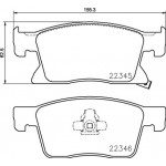 BREMBO Bremsbelagsatz, Scheibenbremse