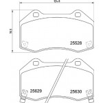 BREMBO Bremsbelagsatz, Scheibenbremse