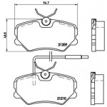 BREMBO Bremsbelagsatz, Scheibenbremse