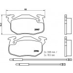 BREMBO Bremsbelagsatz, Scheibenbremse