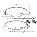 BREMBO Bremsbelagsatz, Scheibenbremse