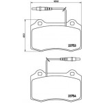 BREMBO Bremsbelagsatz, Scheibenbremse