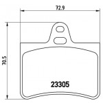 BREMBO Bremsbelagsatz, Scheibenbremse