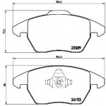 BREMBO Bremsbelagsatz, Scheibenbremse