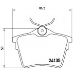 BREMBO Bremsbelagsatz, Scheibenbremse