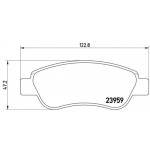 BREMBO Bremsbelagsatz, Scheibenbremse
