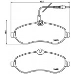 BREMBO Bremsbelagsatz, Scheibenbremse