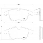 BREMBO Bremsbelagsatz, Scheibenbremse