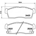 BREMBO Bremsbelagsatz, Scheibenbremse