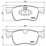 BREMBO Bremsbelagsatz, Scheibenbremse