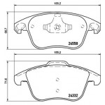 BREMBO Bremsbelagsatz, Scheibenbremse