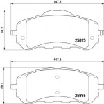 BREMBO Bremsbelagsatz, Scheibenbremse
