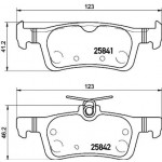 BREMBO Bremsbelagsatz, Scheibenbremse