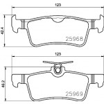 BREMBO Bremsbelagsatz, Scheibenbremse