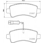 BREMBO Bremsbelagsatz, Scheibenbremse