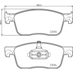 BREMBO Bremsbelagsatz, Scheibenbremse