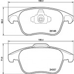 BREMBO Bremsbelagsatz, Scheibenbremse