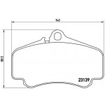 BREMBO Bremsbelagsatz, Scheibenbremse