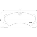 BREMBO Bremsbelagsatz, Scheibenbremse