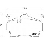 BREMBO Bremsbelagsatz, Scheibenbremse