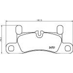 BREMBO Bremsbelagsatz, Scheibenbremse