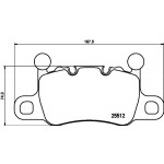 BREMBO Bremsbelagsatz, Scheibenbremse