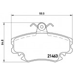 BREMBO Bremsbelagsatz, Scheibenbremse